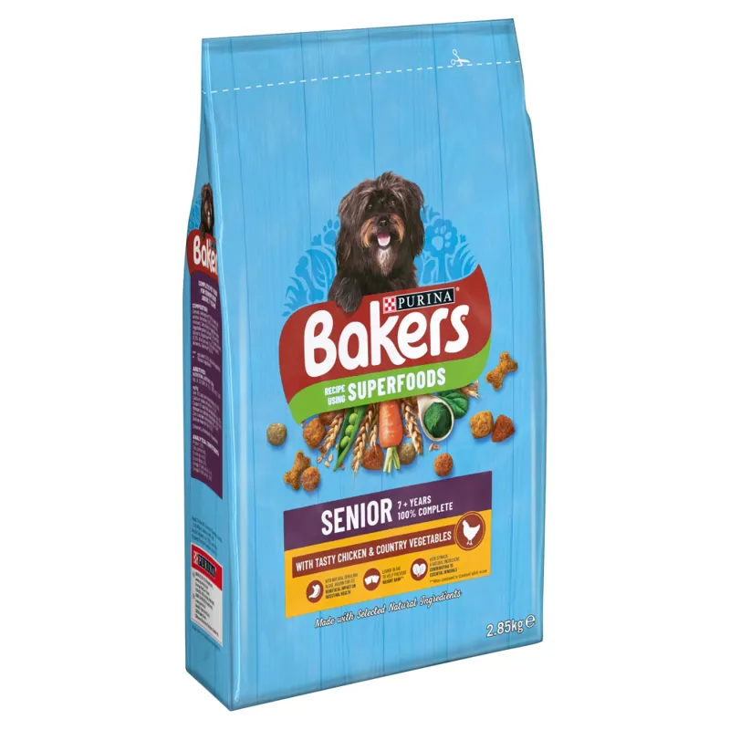 Bakers Senior Chicken & Veg 2.85kg