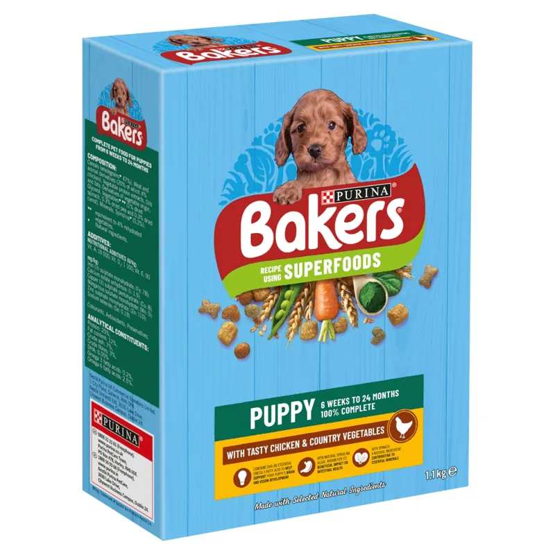 Bakers Puppy Chicken & Veg 5x1.1kg