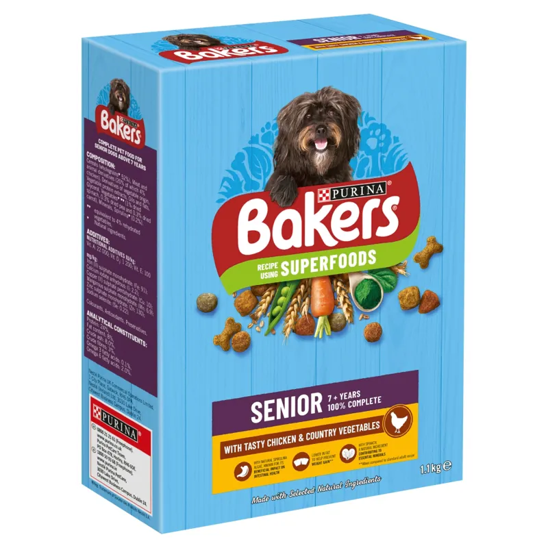 Bakers Senior Chicken & Veg 5x1.1kg
