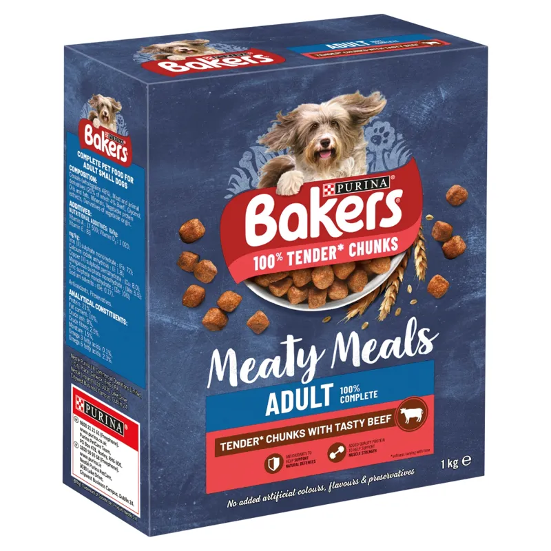 Bakers Meaty Meals Beef 5x1kg