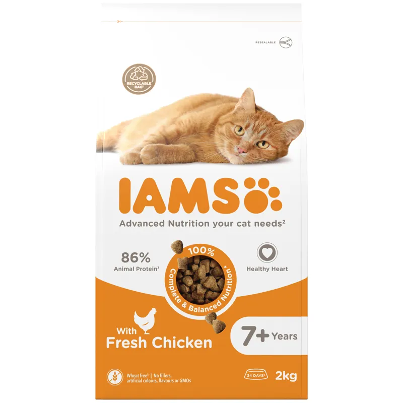 Iams Cat Senior Chicken 2x2kg