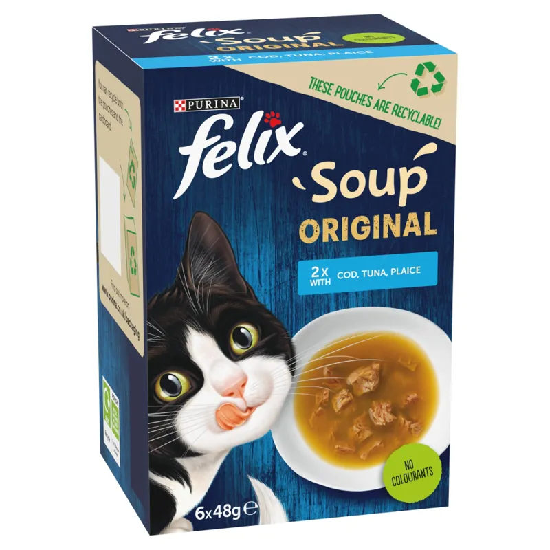 Felix Pch Soup Orig Fish Select 8x6x48g
