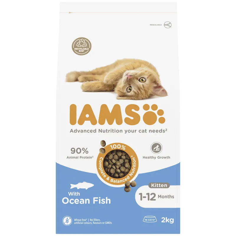 Iams Kitten Ocean Fish 2x2kg