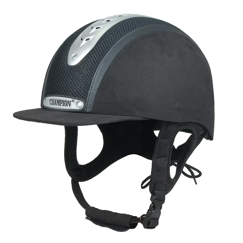 Champion Evolution Puissance Riding Hat in Black-1