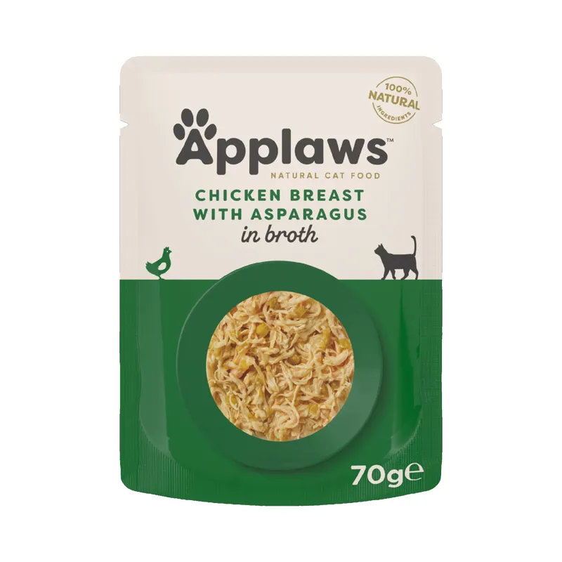 Applaws Cat Pch Chick & Asparagus 12x70g