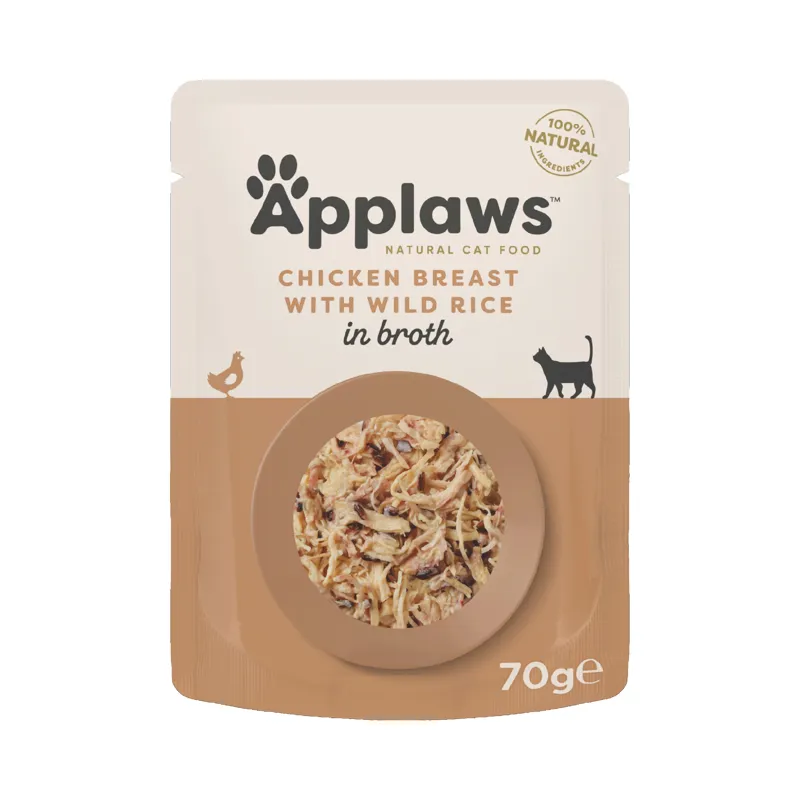 Applaws Cat Pch Chicken Wild Rice 12x70g