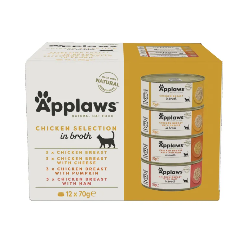 Applaws Cat Chicken Select Tins 4x12x70g