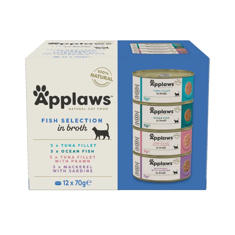 Applaws Cat Fish Selection Tin 4x12x70g