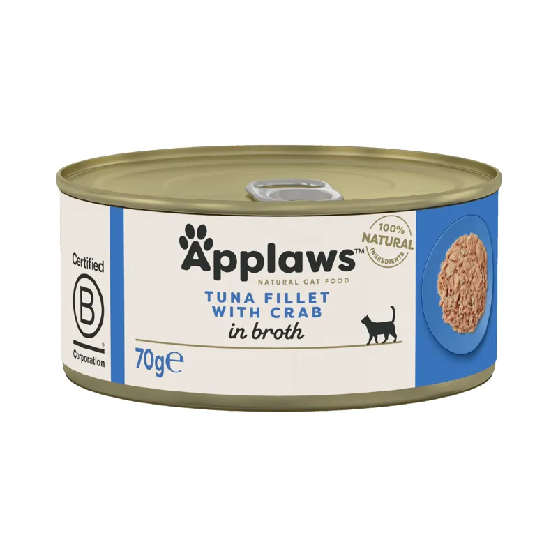 Applaws Cat Tuna & Crab Tins 24x70g