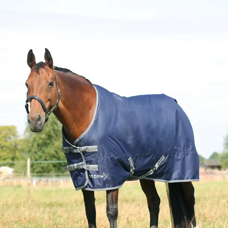 StormX Empra 100 Turnout Rug - - Navy-1