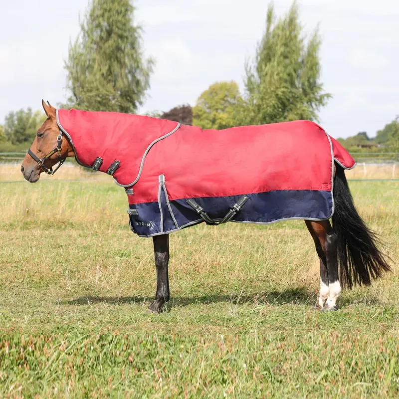 StormX Empra 200 Turnout Rug With Detachable Neck - - Burgundy