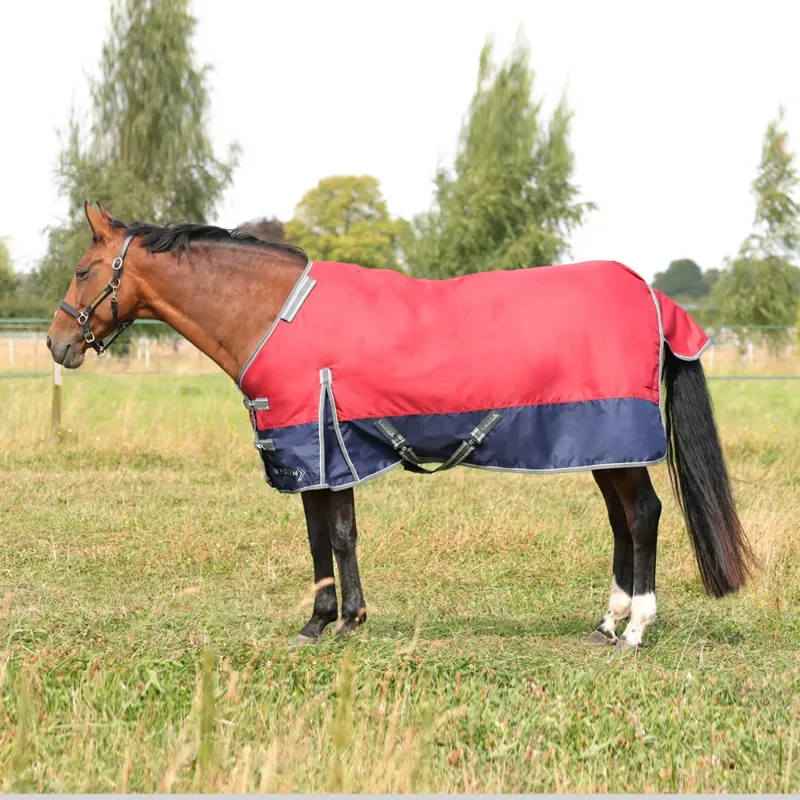 StormX Empra 200 Turnout Rug With Detachable Neck - - Burgundy-1