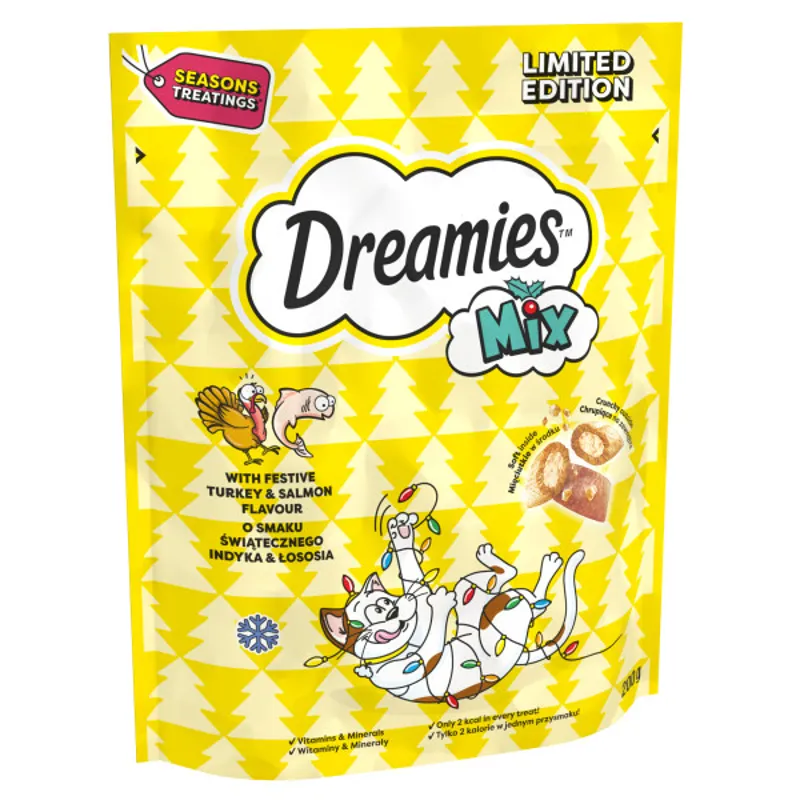 Dreamies Xmas Mix Salmon & Turkey 6x200g