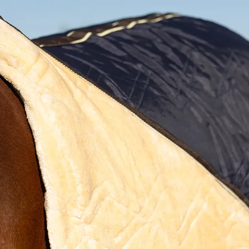 StormX Luxury Comfort Quilted Show Rug in Navy/Cream-3