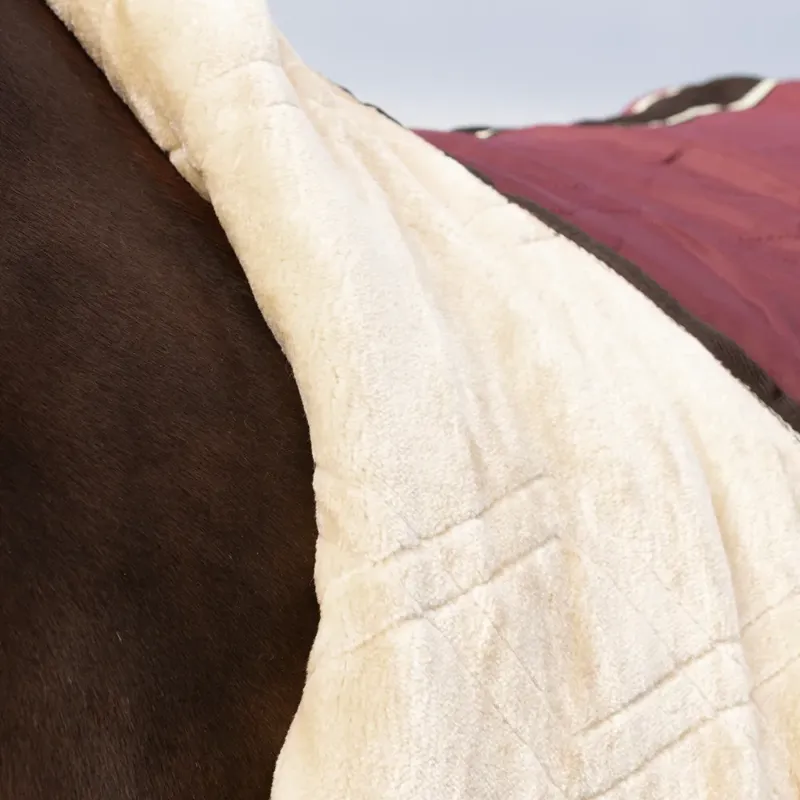 StormX Luxury Comfort Quilted Show Rug in Burgundy-3