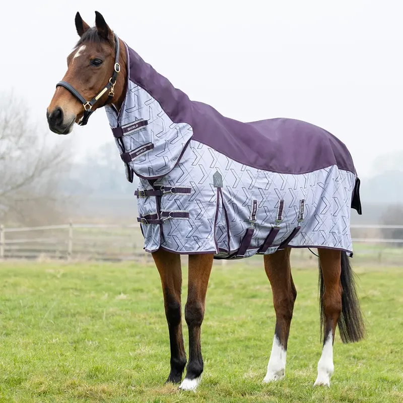 DefenceX Shield Quagga System Fly Rug Purple/White-1