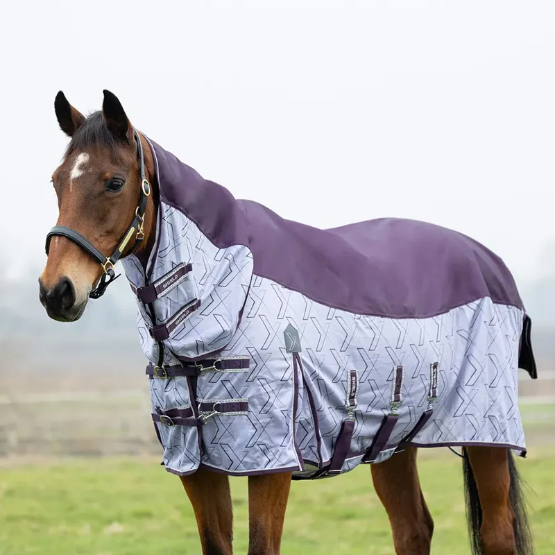 DefenceX Shield Quagga System Fly Rug Purple/White-2