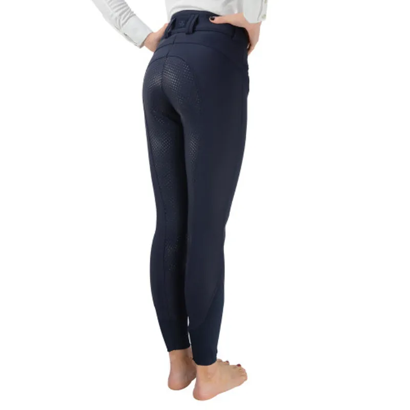 Hy Equestrian Arctic Softshell Ladies Breeches in Navy-2