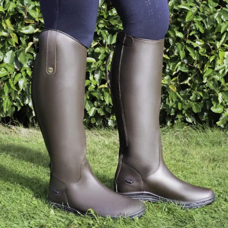 Hy Equestrian Waterford Country Riding Boots in Dark Brown-3