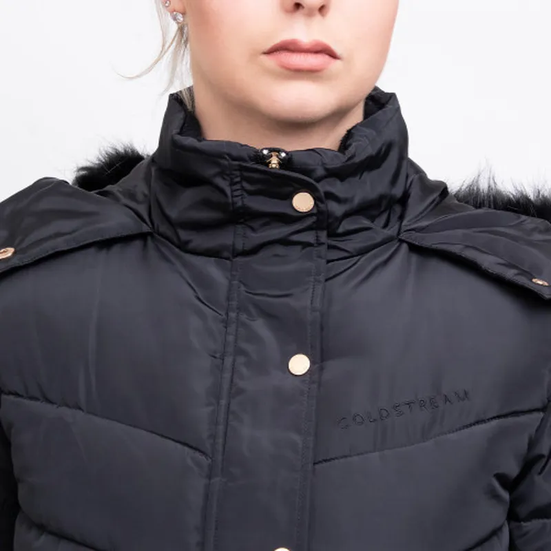 Coldstream Branxton Long Quilted Coat in Black-7