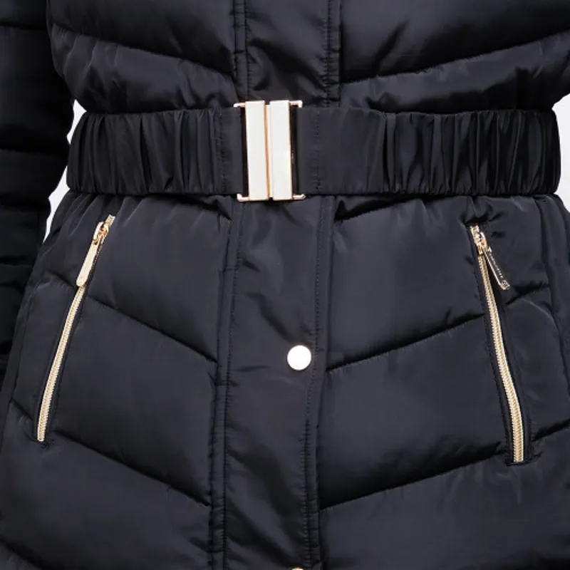 Coldstream Branxton Long Quilted Coat in Black-8