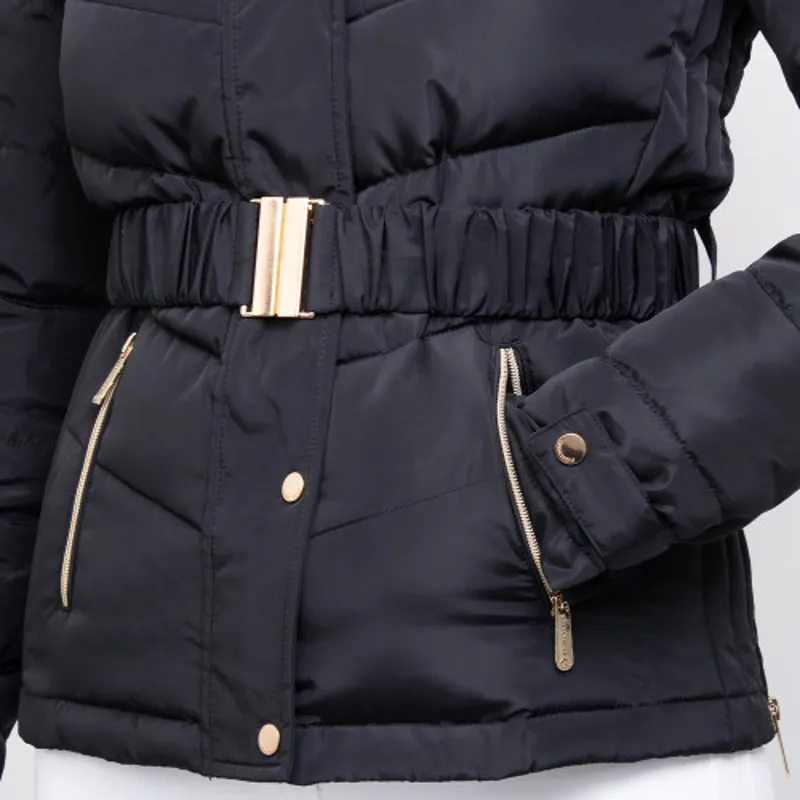 Coldstream Cornhill Quilted Coat in Black-7