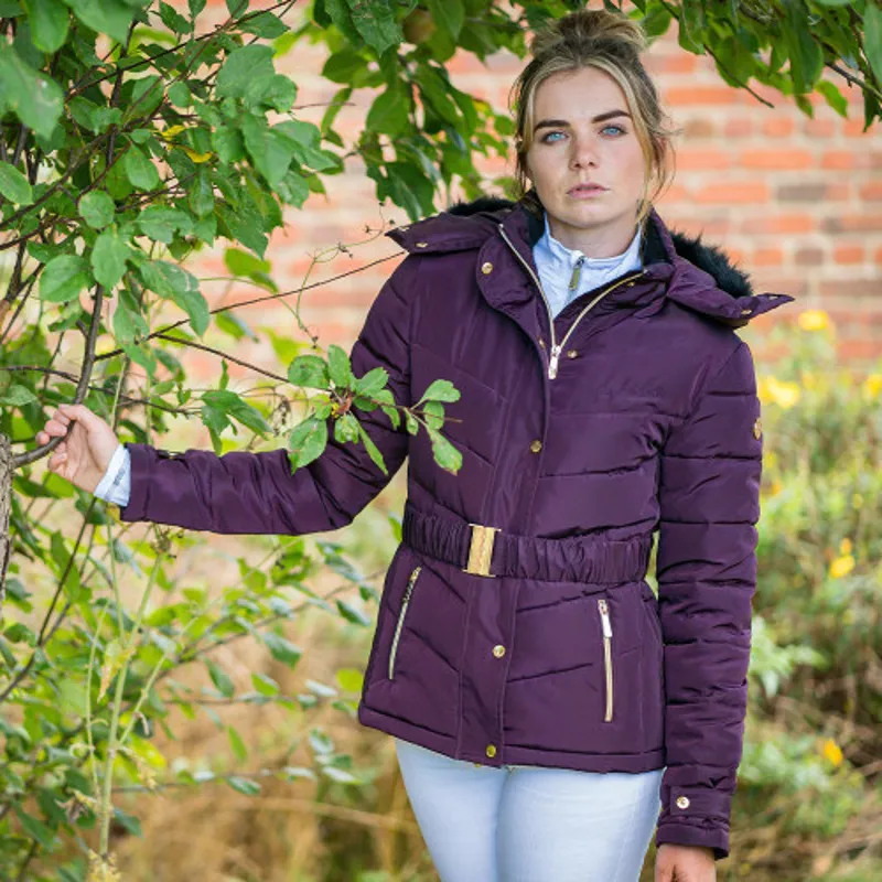 Coldstream Cornhill Quilted Coat in Mulberry Purple-1