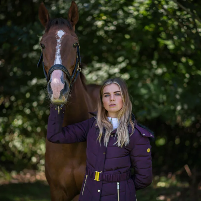 Coldstream Cornhill Quilted Coat in Mulberry Purple-2