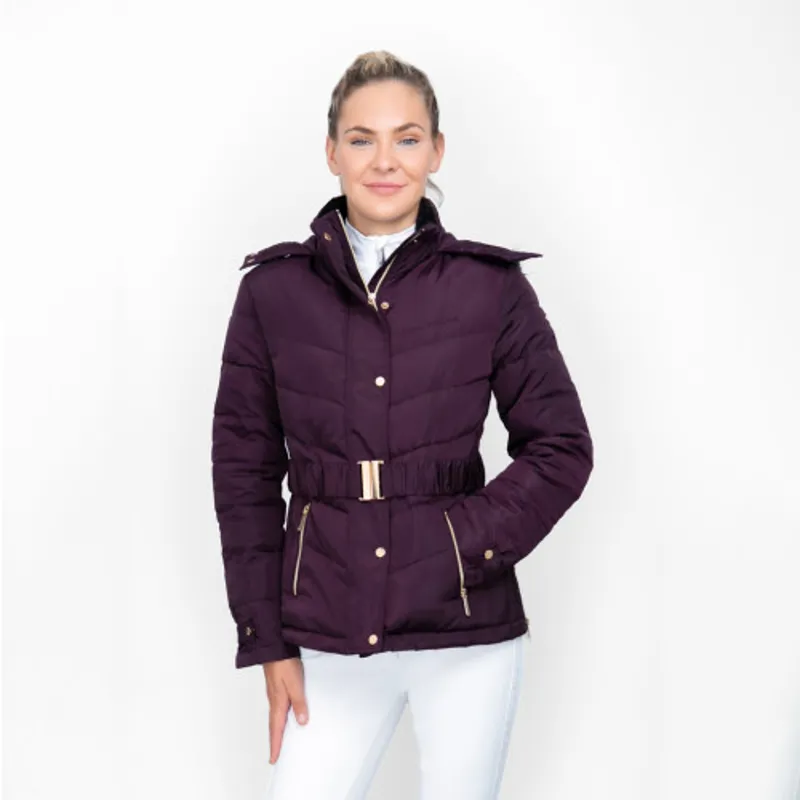 Coldstream Cornhill Quilted Coat in Mulberry Purple