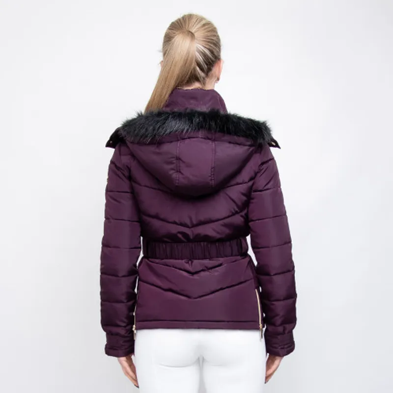 Coldstream Cornhill Quilted Coat in Mulberry Purple-5
