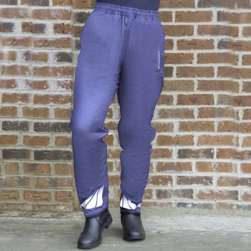 Hy Equestrian Waterproof Pull-On Over Trousers in Navy-2