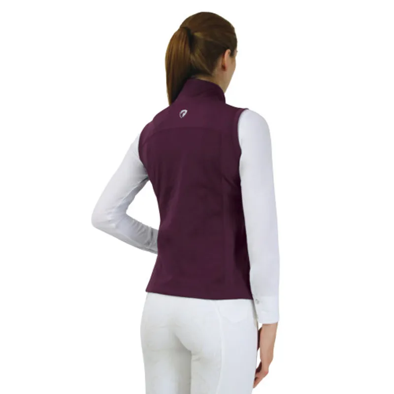 Hy Equestrian Synergy Flex Gilet in Fig Purple-1