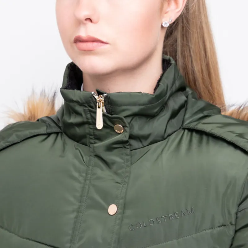 Coldstream Branxton Long Quilted Coat in Fern Green-6