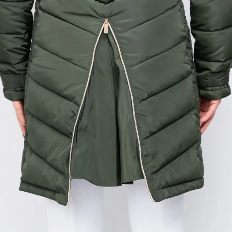 Coldstream Branxton Long Quilted Coat in Fern Green-8
