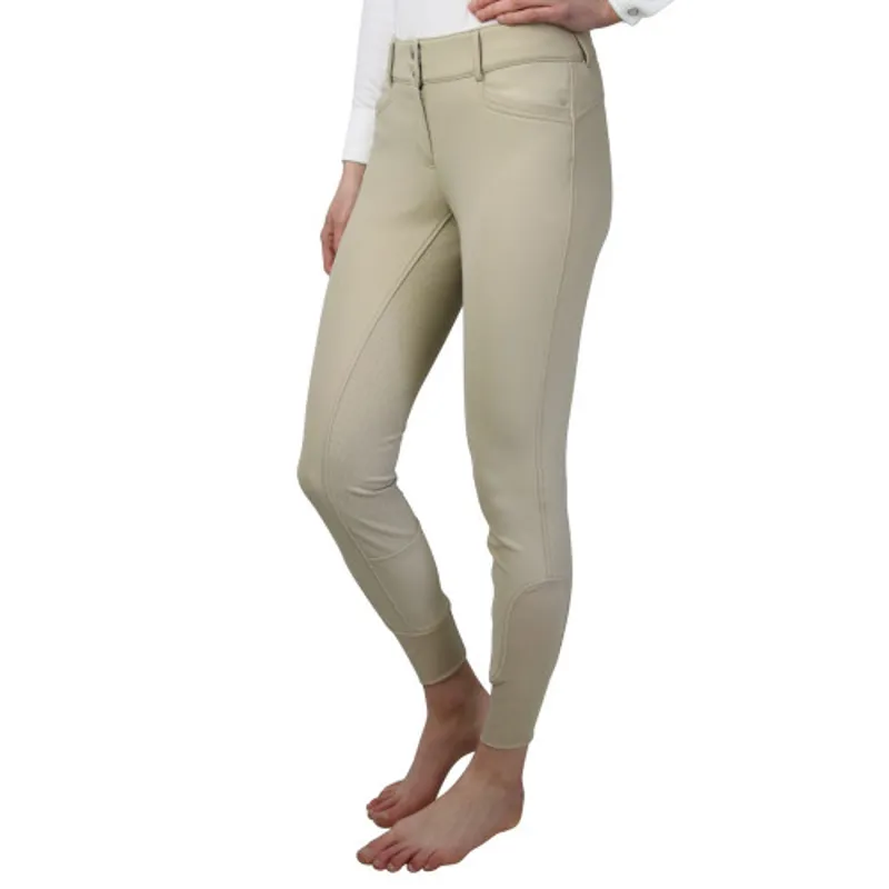 Hy Equestrian Arctic Softshell Ladies Breeches in Beige-1