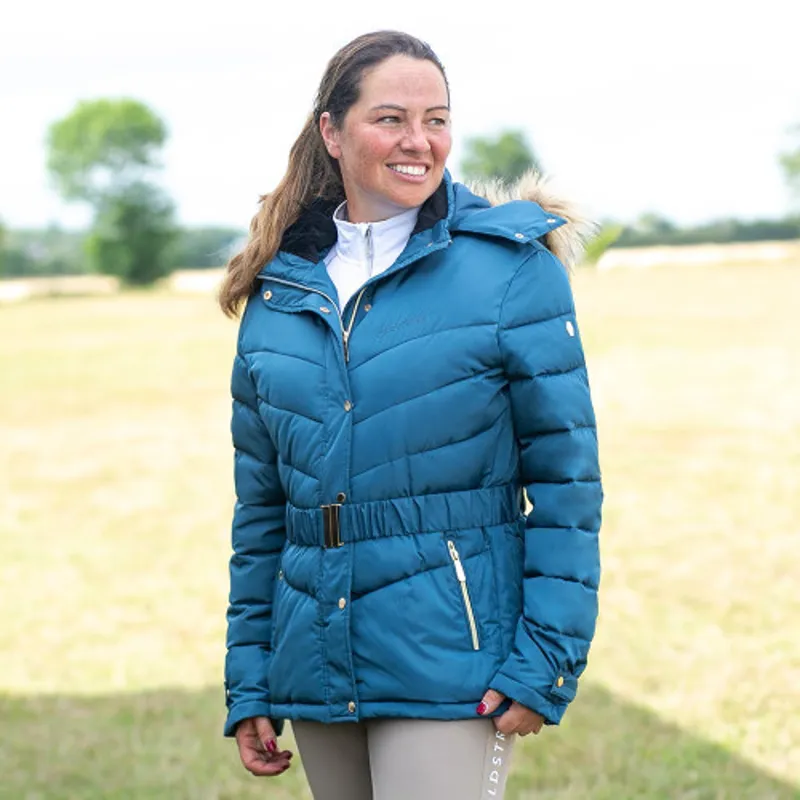 Coldstream Cornhill Quilted Coat in Cool Slate Blue-3