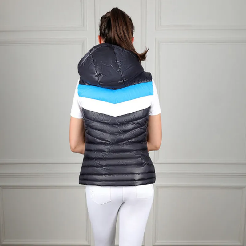 Coldstream Southdean Quilted Gilet - - Navy/White/Blue-4