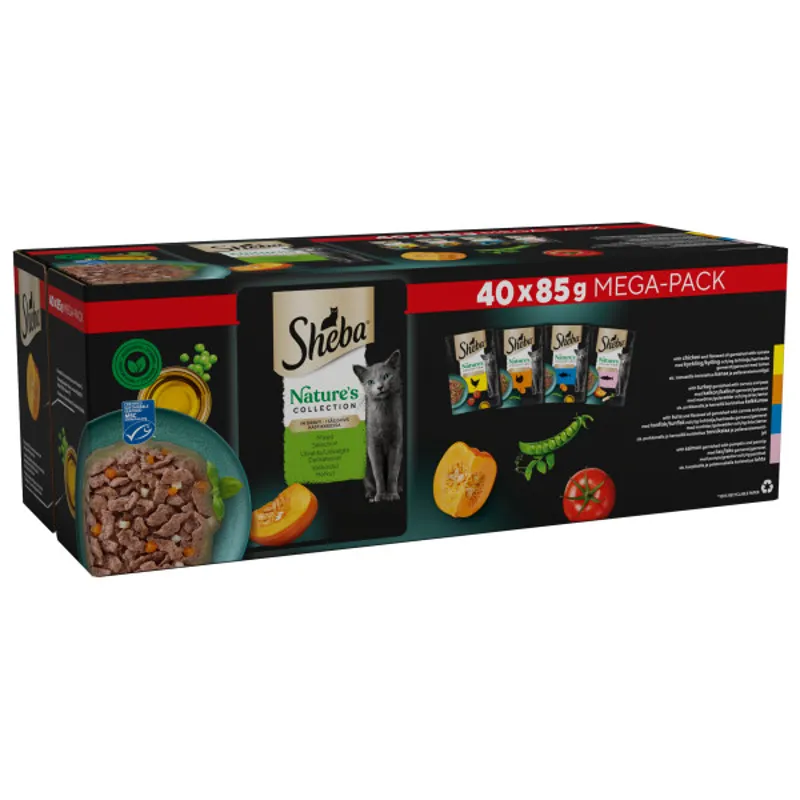 Sheba Pch Nat Collect Mix CIG 40x85g