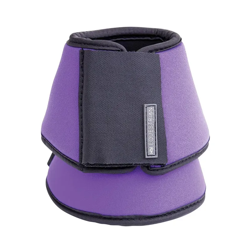 Hy Equestrian Neoprene Over Reach Boot in Purple-1