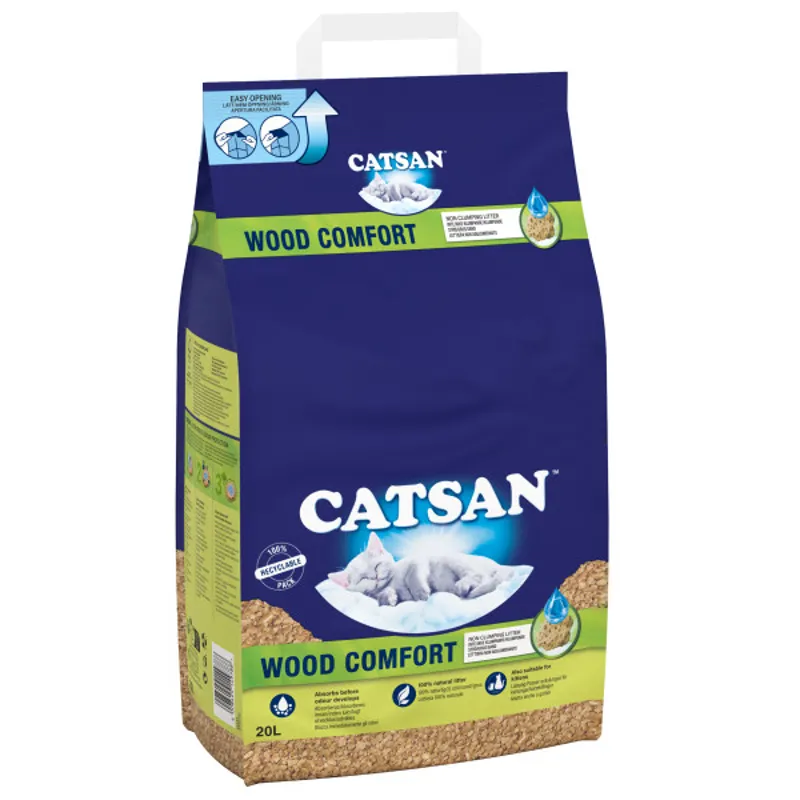 Catsan Wood Comfort Cat Litter 20 L