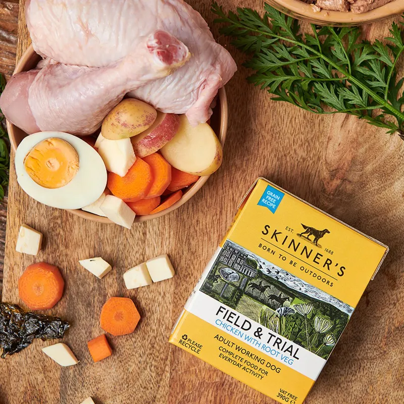 Skinners FandT Adult Grain Free Chicken Wet Food 18x390g-1