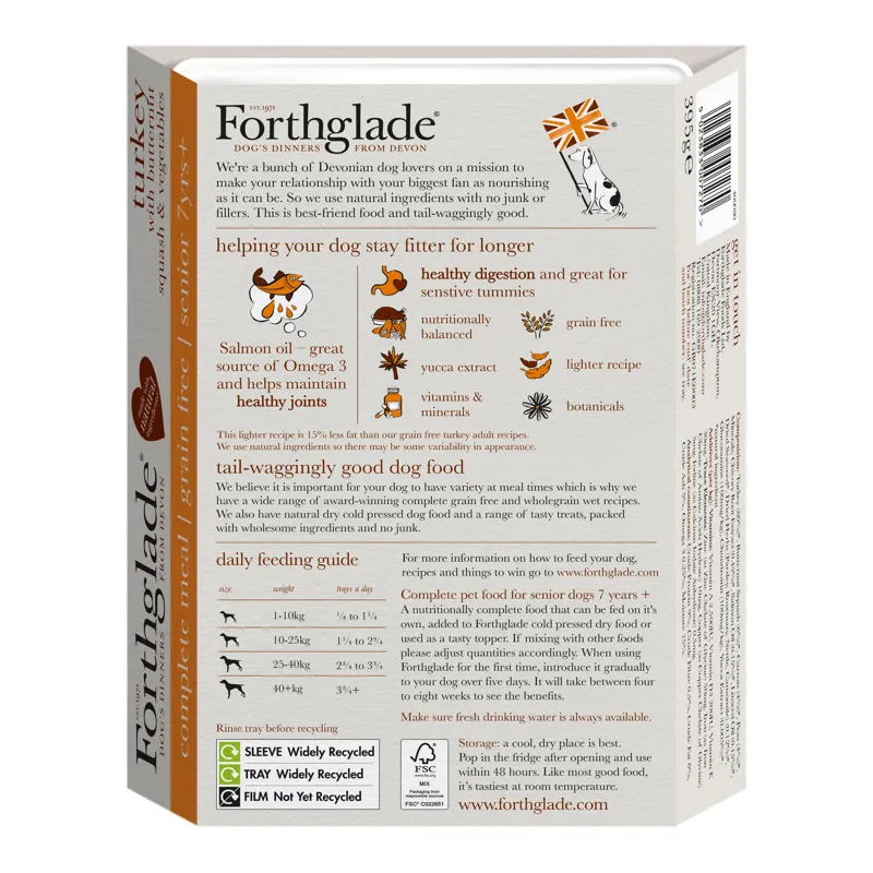 Forthglade Senior Complete Grain Free 18x395g-1