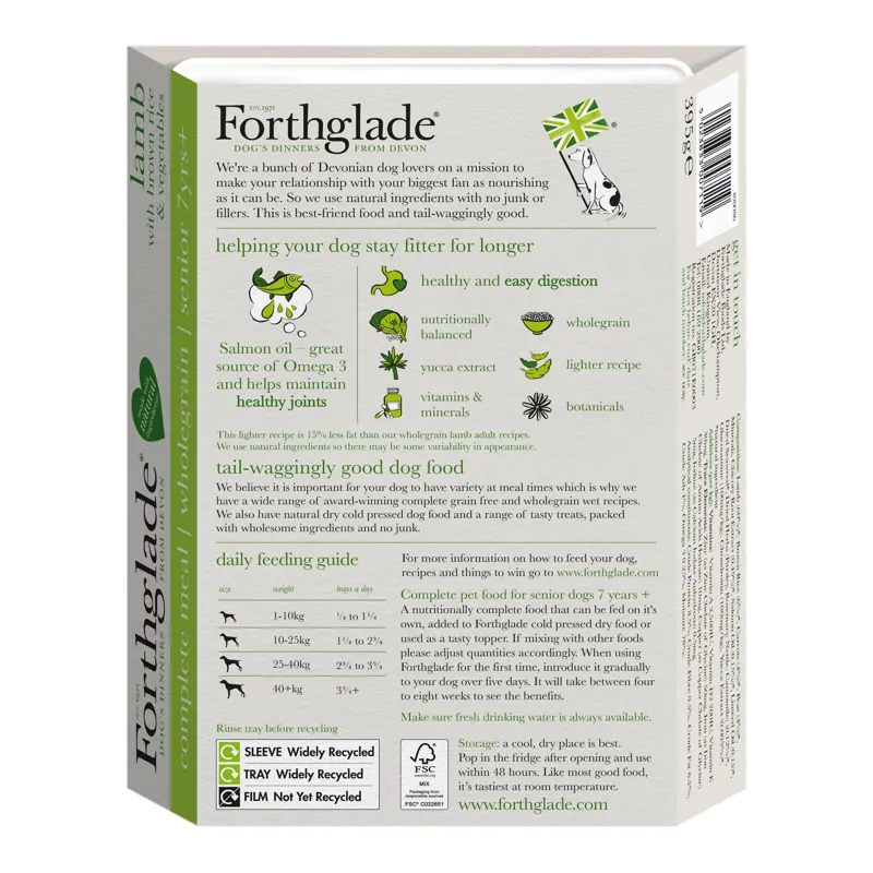 Forthglade Senior Complete WholeGrain 18x395g-1