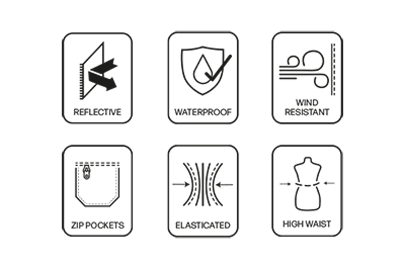 Hy Equestrian Waterproof Pull-On Over Trousers in Navy-3