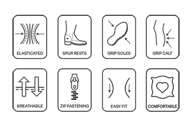 Hy Equestrian Childrens Scarlino Field Riding Boots in Black-2