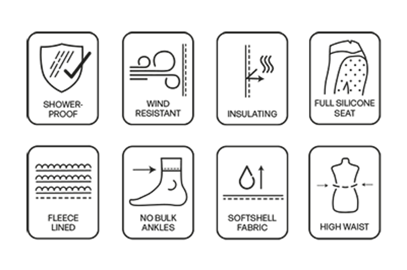 Hy Equestrian Arctic Softshell Ladies Breeches in Navy-4