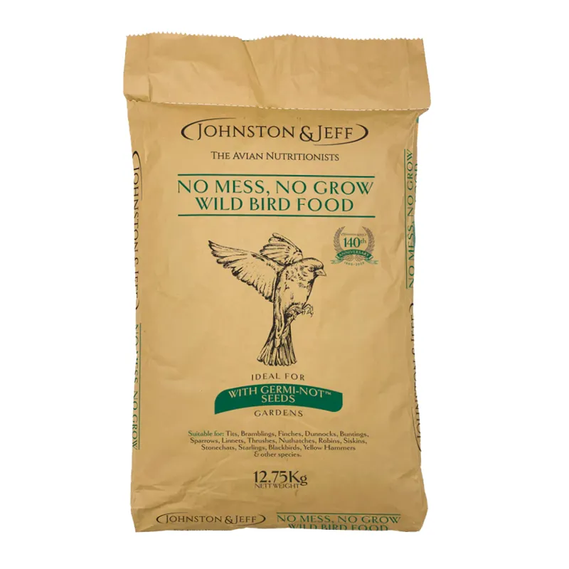 JJ Wild Bird Food No Mess No Grow 12.75kg
