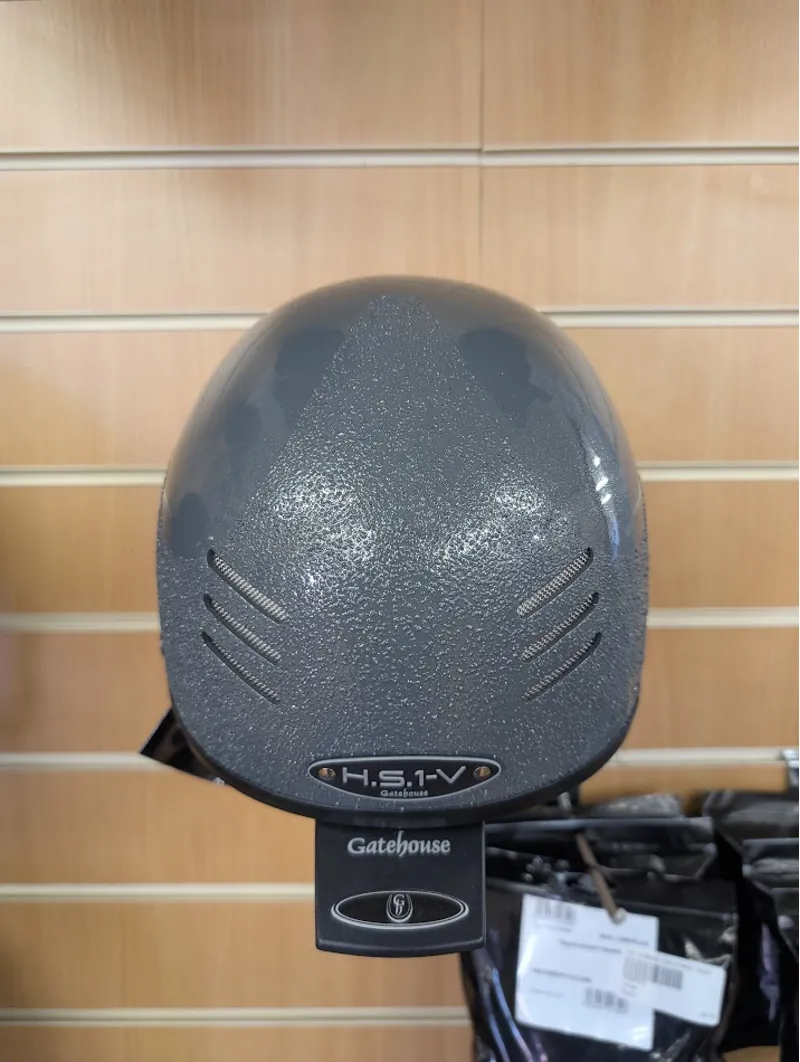 Gatehouse HS1 Vented Jockey Skull Helmet in Anthracite Grey-2