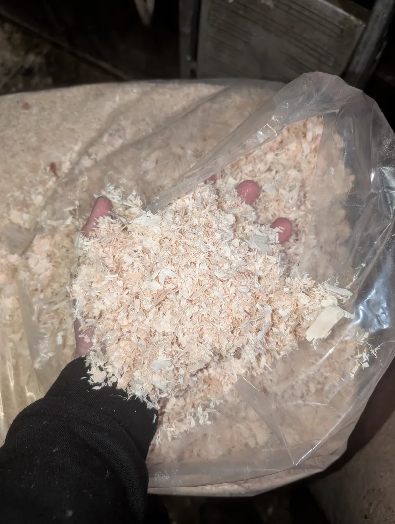 Pallet of 36 SMALL Flake Shavings- 25kg bales --2