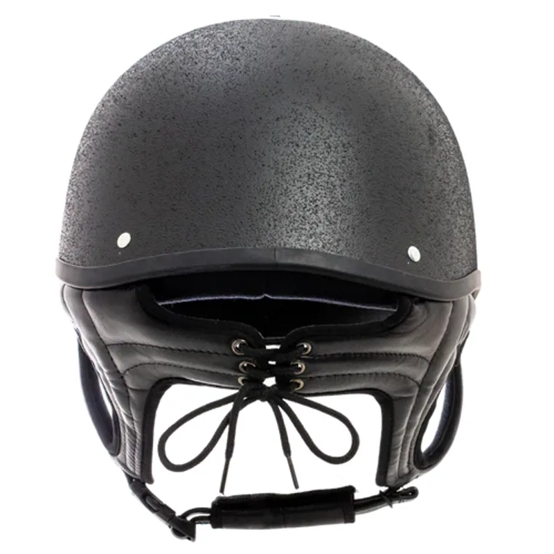 Champion Ventair Deluxe Skull Riding Helmet in Black/Silver-3